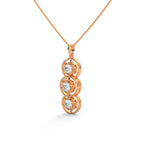 diamond pendant with chain