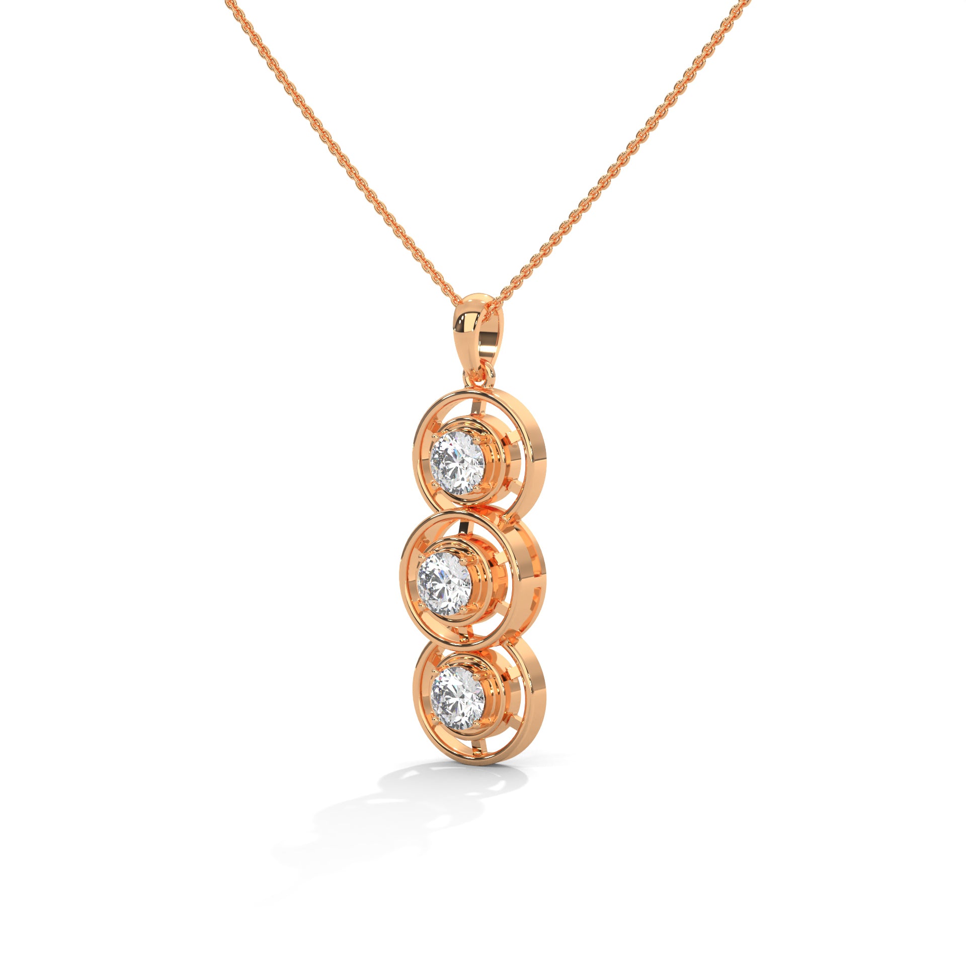 diamond pendant with chain