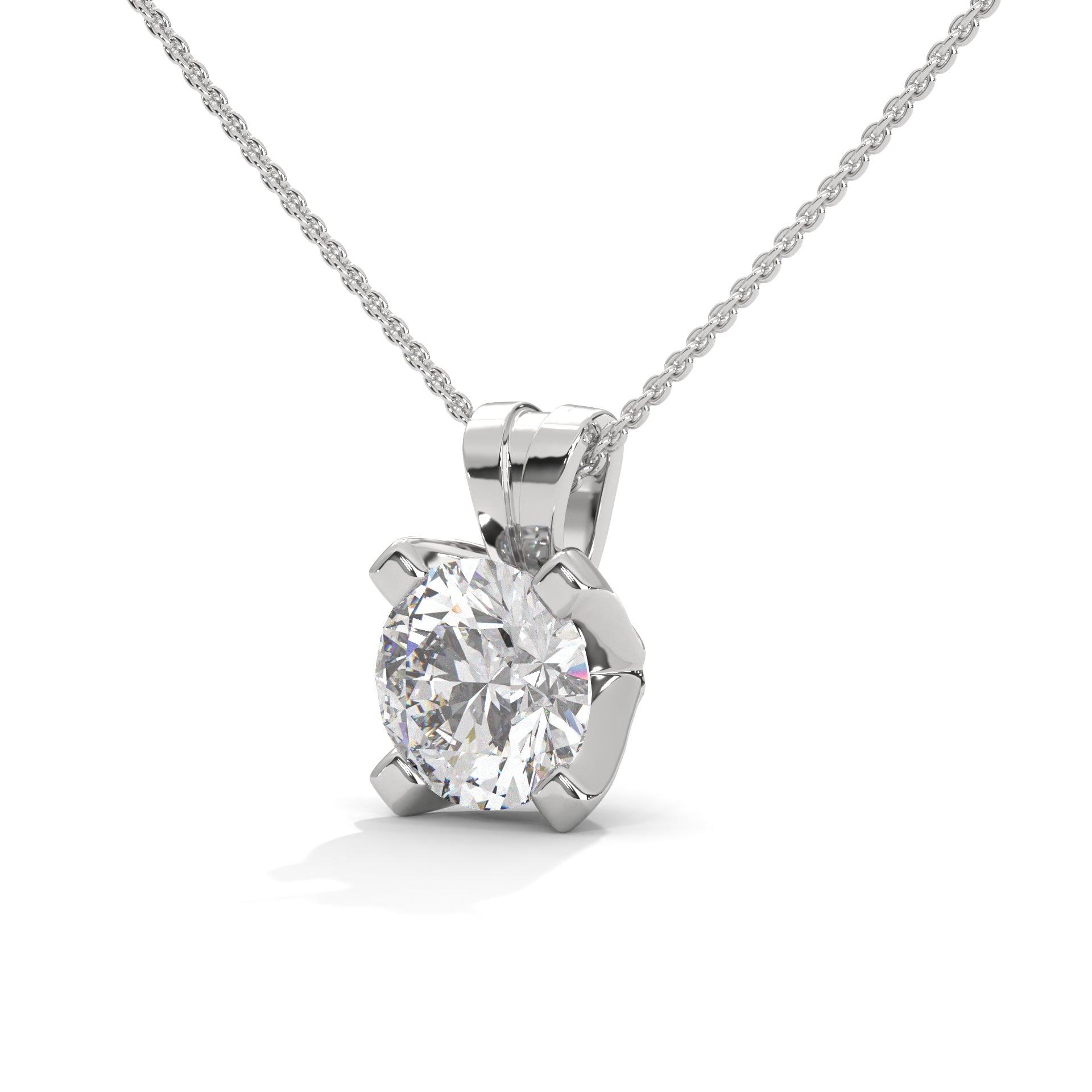 diamond solitaire necklace