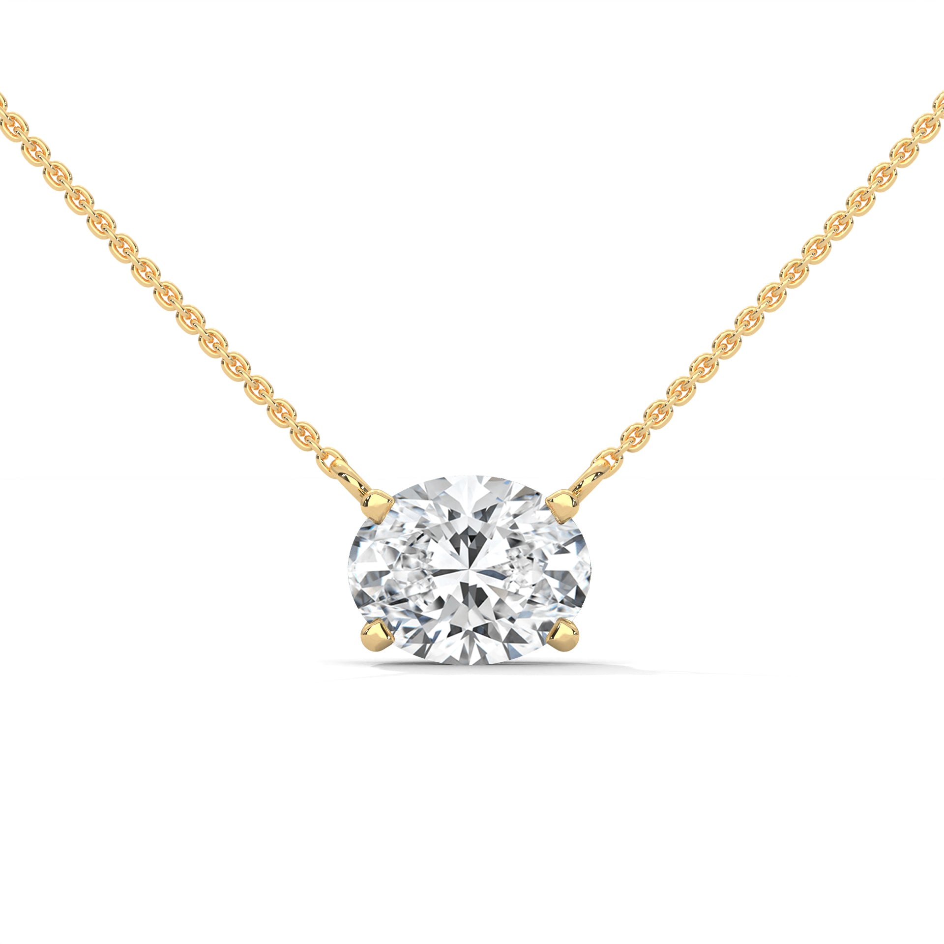 east west oval diamond