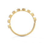eclipse line-up band in 10K Gold