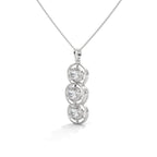 elegant Trinity round lab-grown diamond pendant