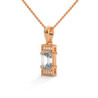 emerald diamond necklace