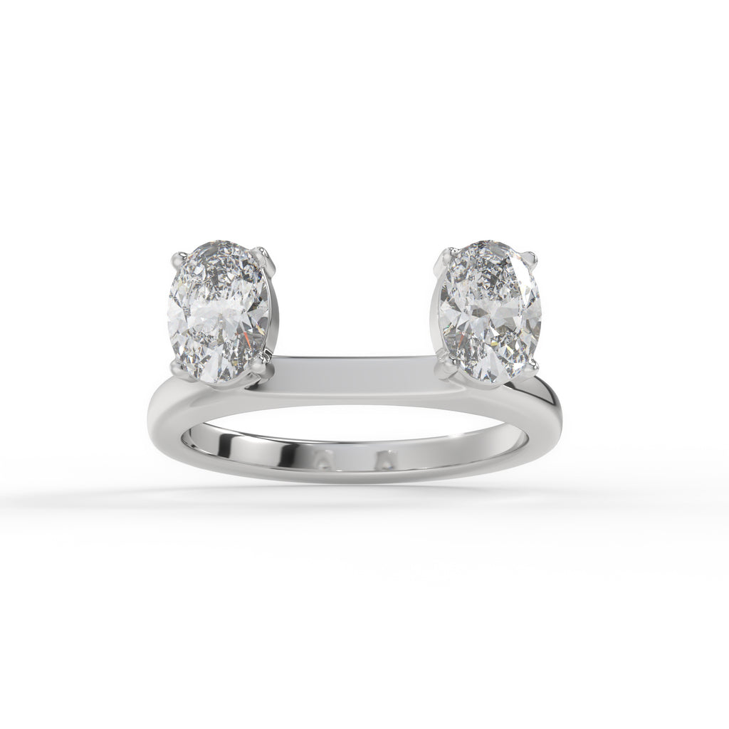 white moissanite diamond enhancer band