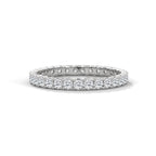 eternity wedding band with bezel set