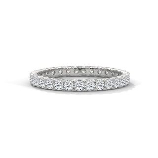 eternity wedding band with bezel set