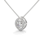 evil eye lab grown diamond solitaire pendent