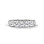 five stone diamond wedding band