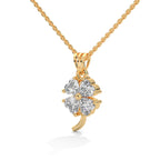 flower design diamond pendent