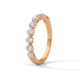 half eternity band moissanite