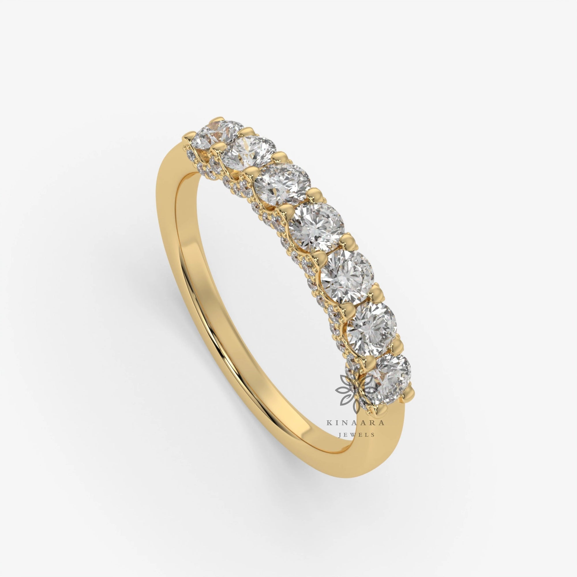 half eternity wedding band