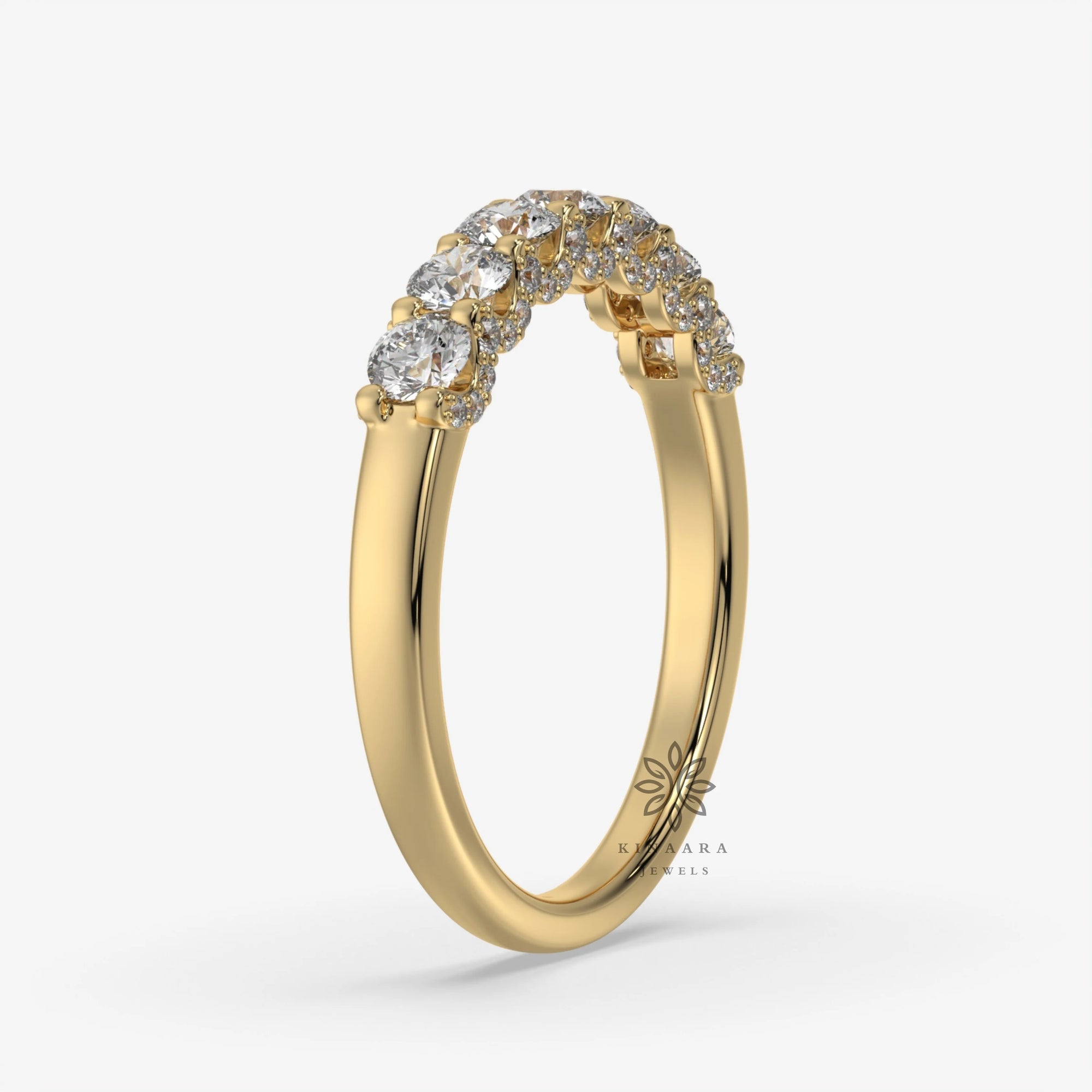 halo half eternity wedding band