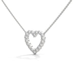 heart diamond necklaces