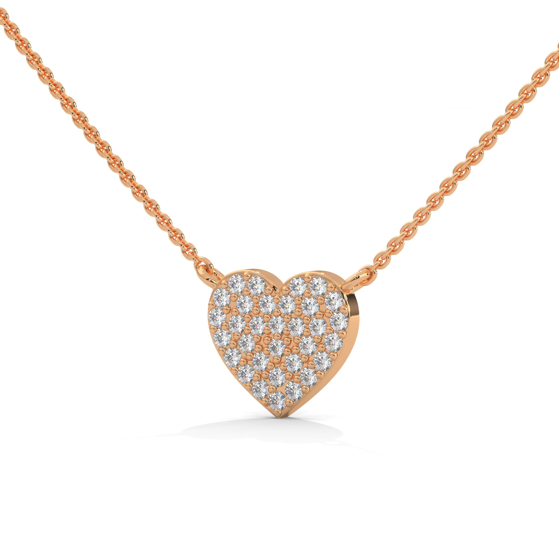 heart diamond pendant