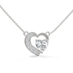 heart shaped diamond pendent