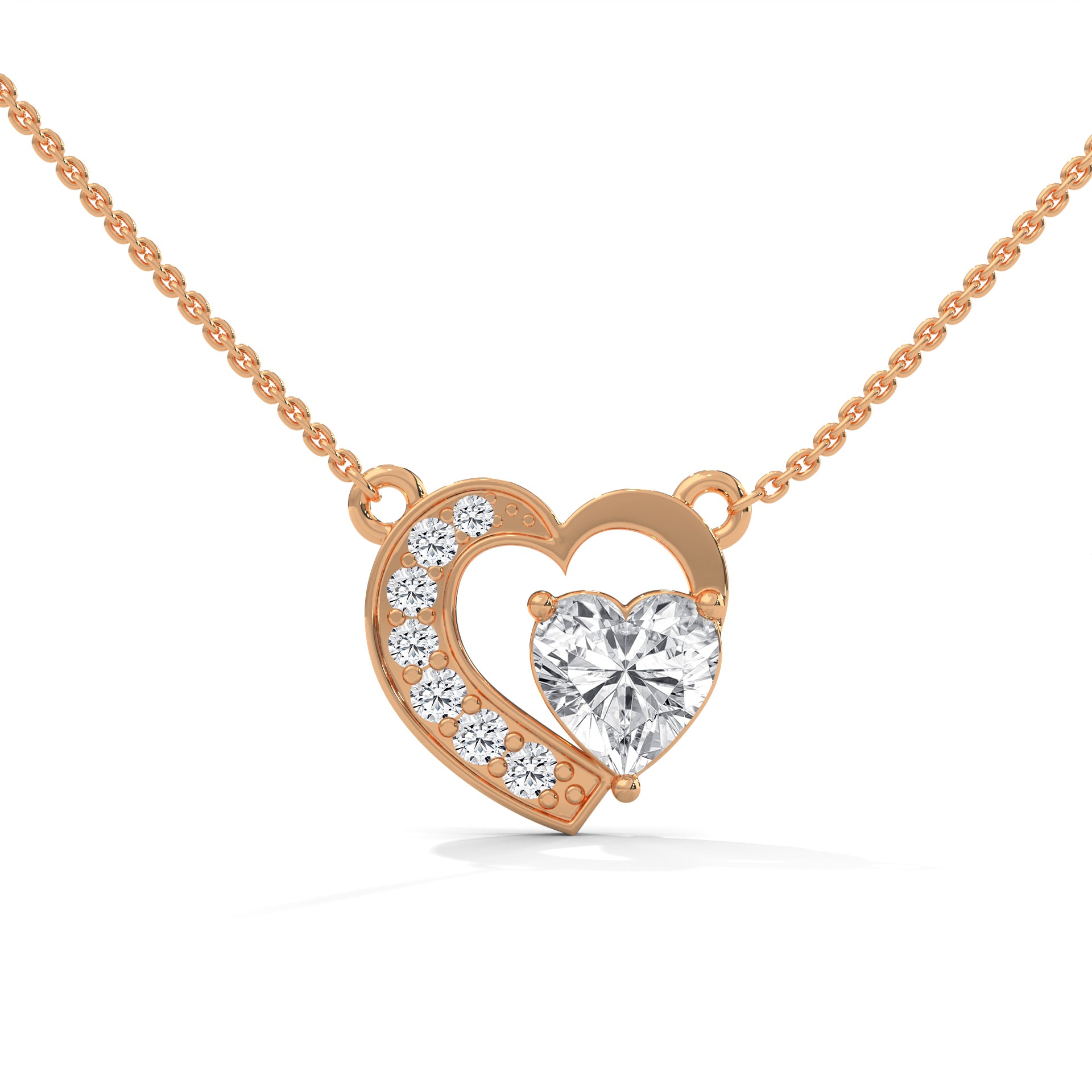 heart shaped lab grown diamond