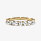 hidden halo half eternity wedding band