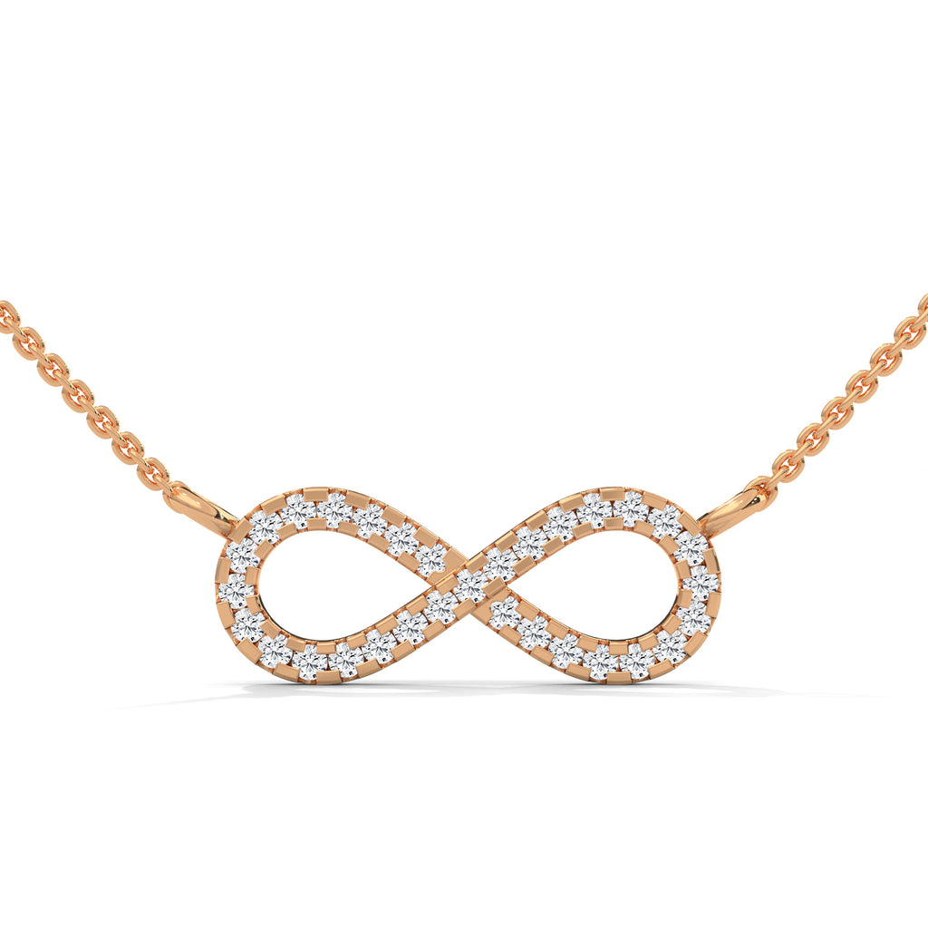 infinity diamond pendant
