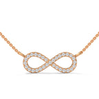 infinity diamond pendant