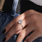 Asscher Cut Moissanite Engagement Ring - Kinaara Jewels2