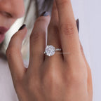 Asscher Cut Moissanite Engagement Ring - Kinaara Jewels3