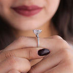 Asscher Cut Moissanite Engagement Ring - Kinaara Jewels5