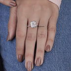Radiant Cut Solitaire Diamond Engagement Ring - Kinaara Jewels2