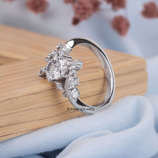 leaf engagement ring