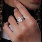 Vintage Antique Marquise Cut Diamond Engagement Ring