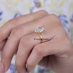 Pear Cut Lab Grown Diamond Hidden Halo Engagement Ring8