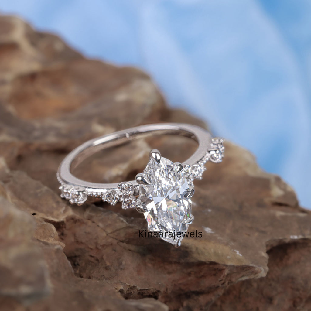 Marquise Cut Lab Grown Diamond Engagement Ring2