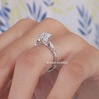 Asscher Cut Lab Created Diamond Engagement Ring - Kinaara Jewels