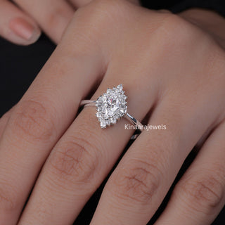 Marquise Cut Diamond Engagement Ring - Kinaara Jewels1