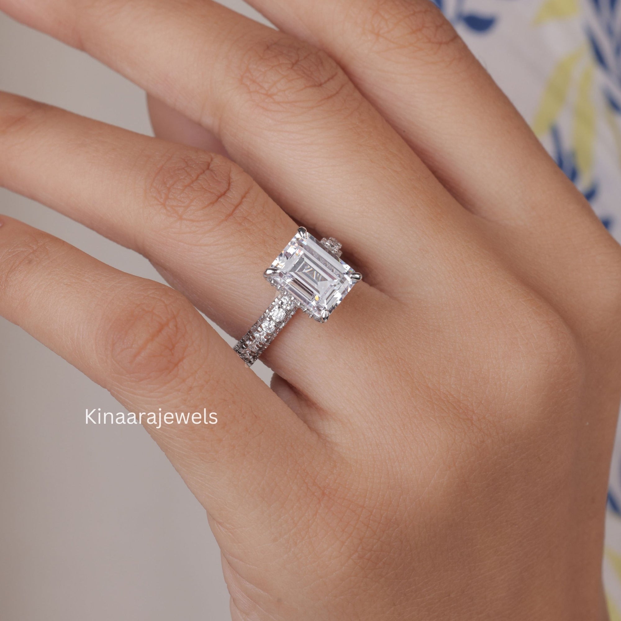 emerald cut diamond ring1