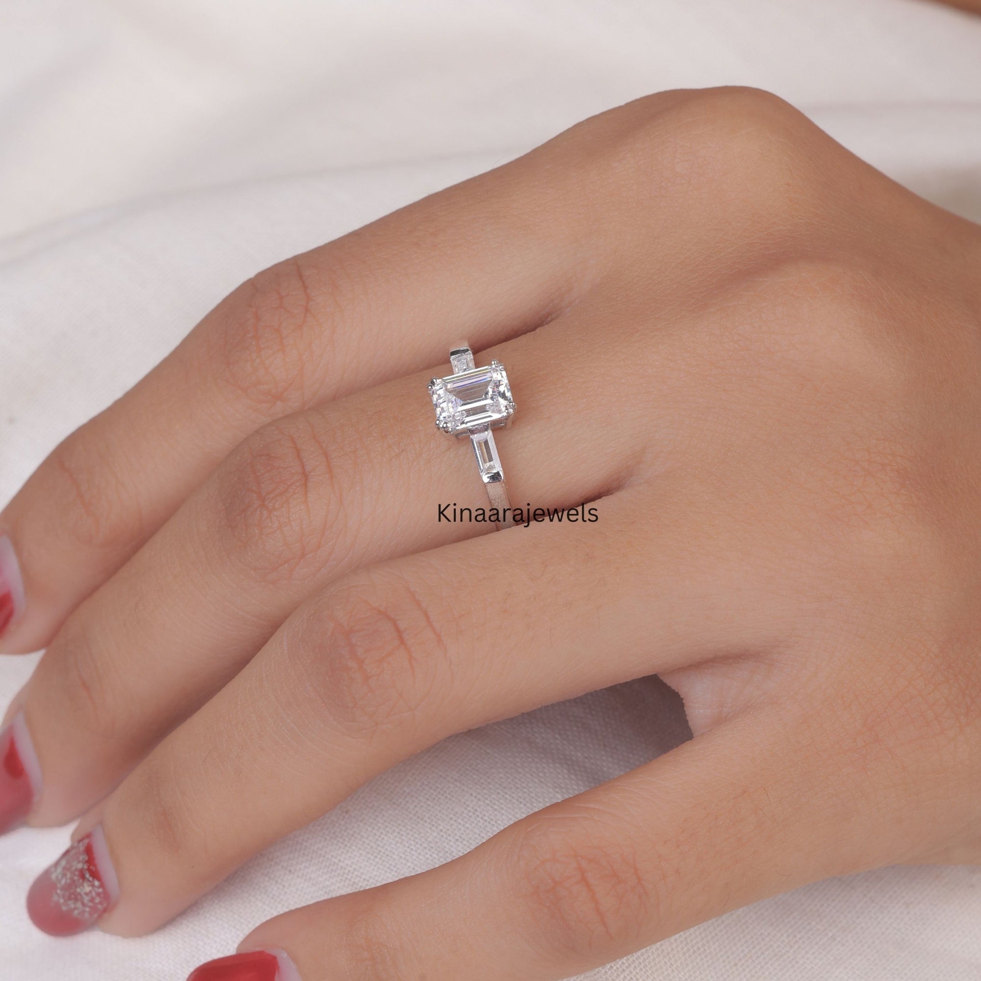 unique three stone engagement ring1