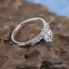 heart shaped diamond engagement ring