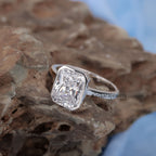 3.50 carat lab grown solitaire diamond ring
