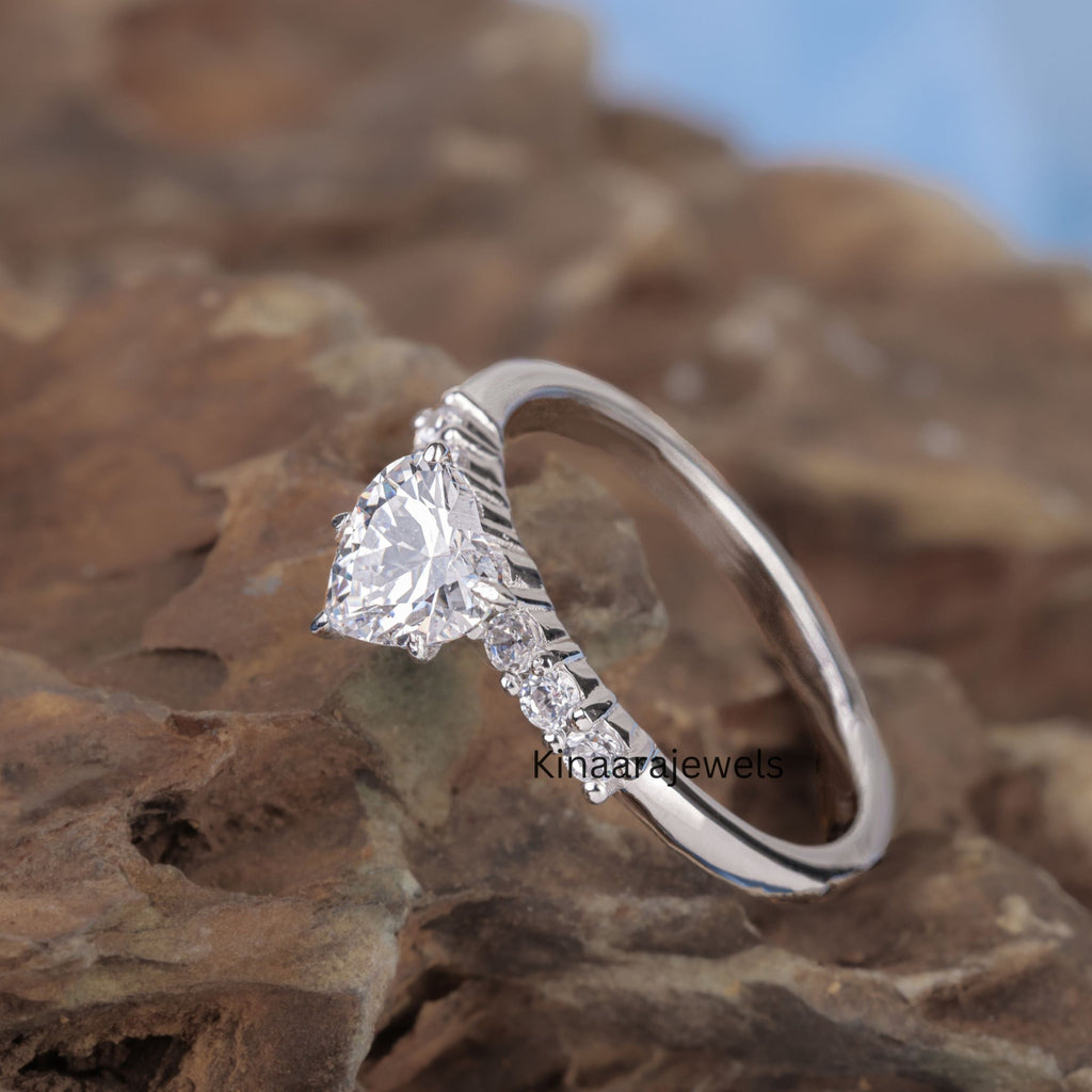 heart shaped diamond ring