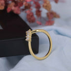 v shape wedding band