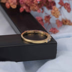 Baguette Moissanite Bar Set Half Eternity Band in Gold - Kinaara Jewels