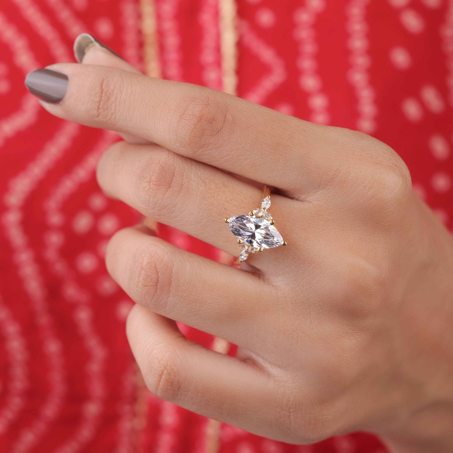 marquise diamond engagement ring