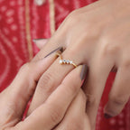 v shaped wedding bands for women