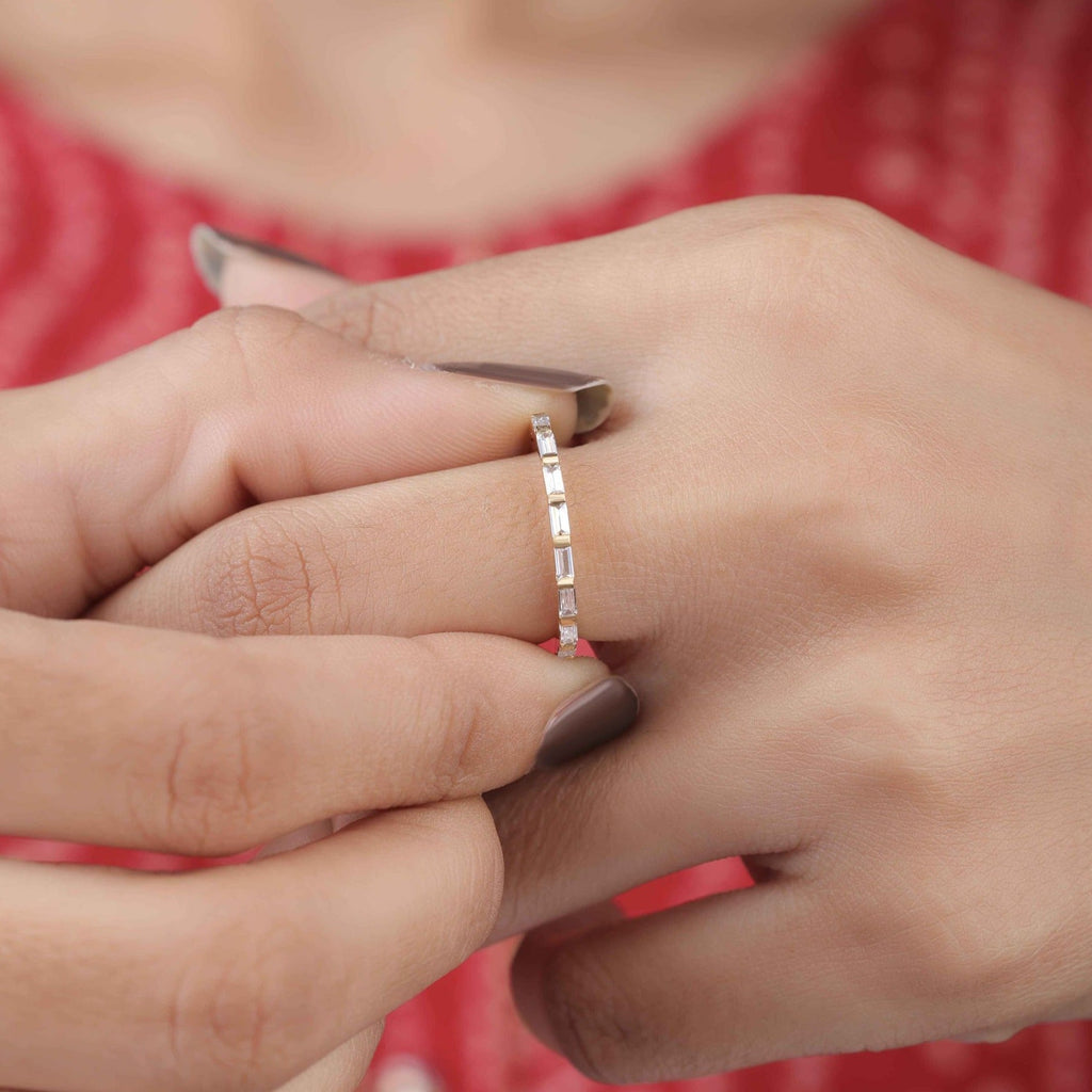 half eternity wedding band