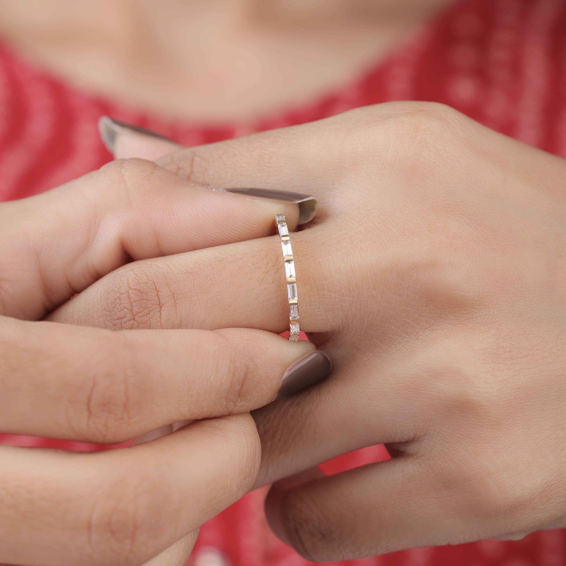 half eternity wedding band