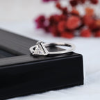 Triangle Cut Moissanite Solitaire Engagement Ring - Kinaara Jewels