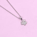 dog paw print pendant necklace