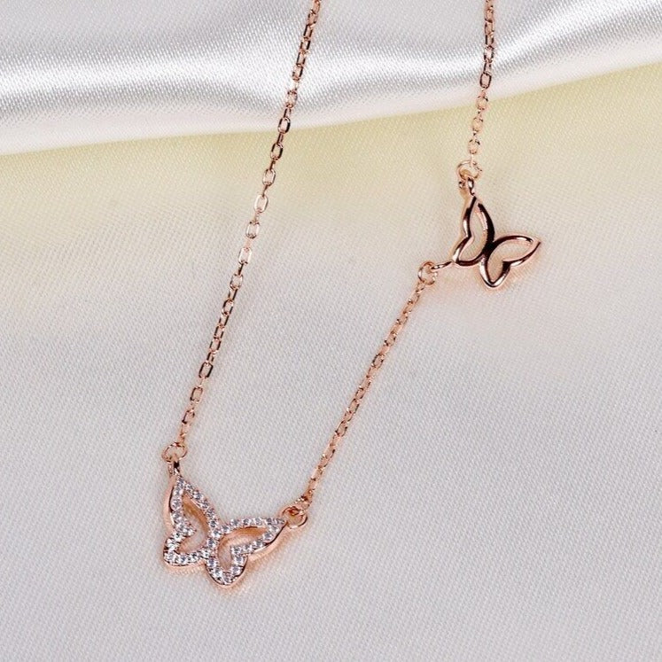 Buy Gold Butterfly Necklace Online - Kinaara Jewels