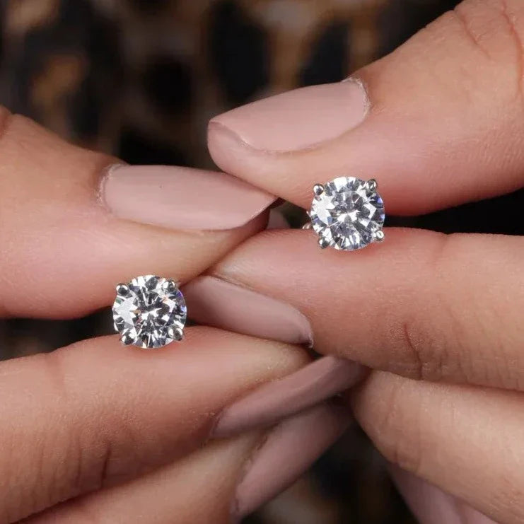 lab grown diamond earrings