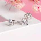 tiny stud diamond earrings