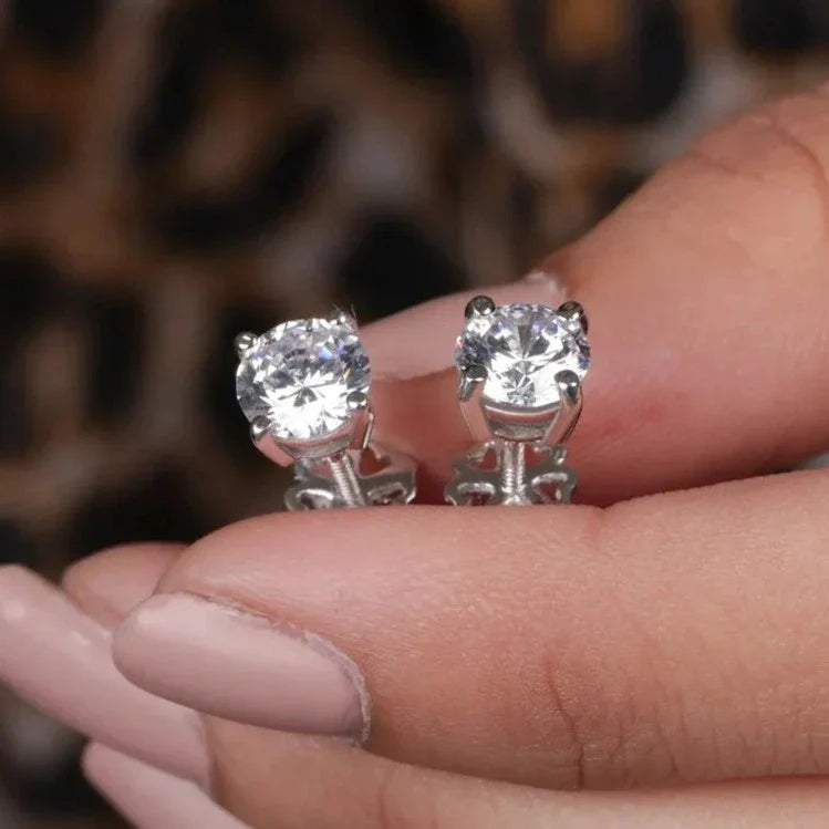 diamond stud earrings